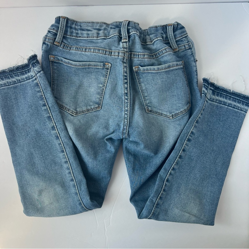 Girls GAP Denim Jeans - Super Skinny Ankle, Size 8, Star Sequin Detail - Picture 7 of 9